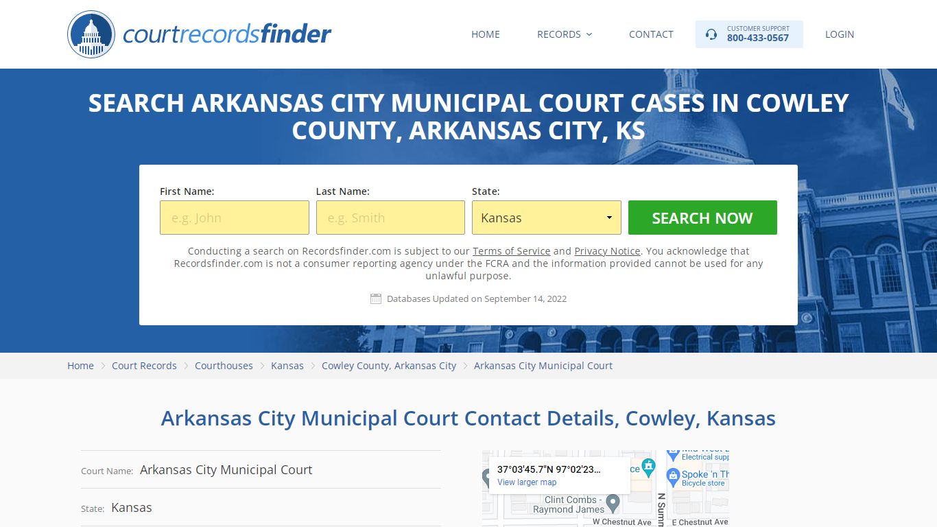 Arkansas City Municipal Court Case Search - RecordsFinder